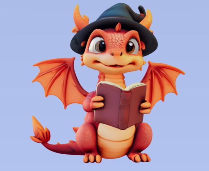 Book-reading Dragon