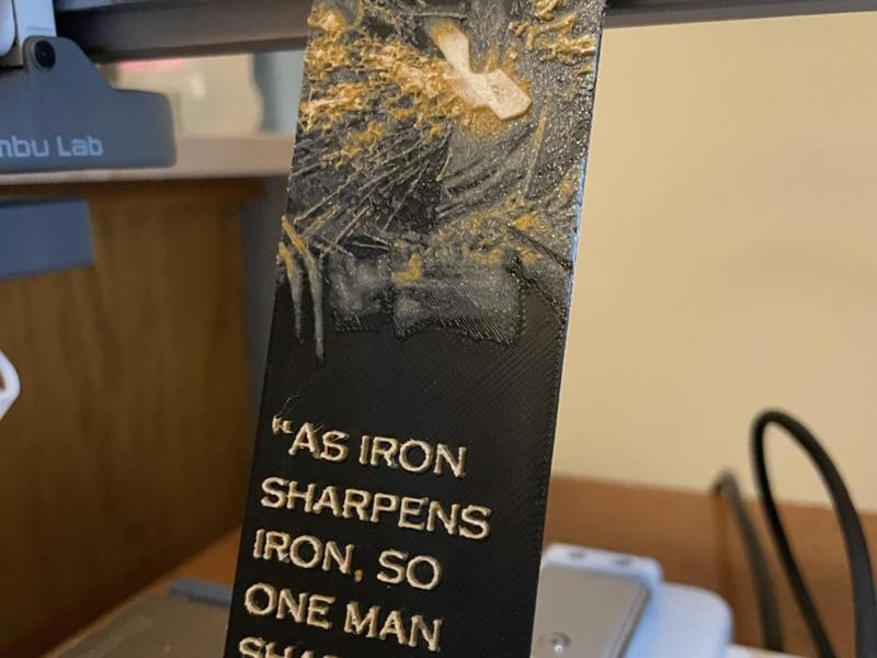 Iron Sharpens Iron Bookmark