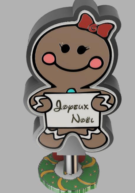 Luminous gingerbread maiden box