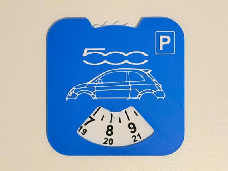 Fiat 500 Parking disc/clock