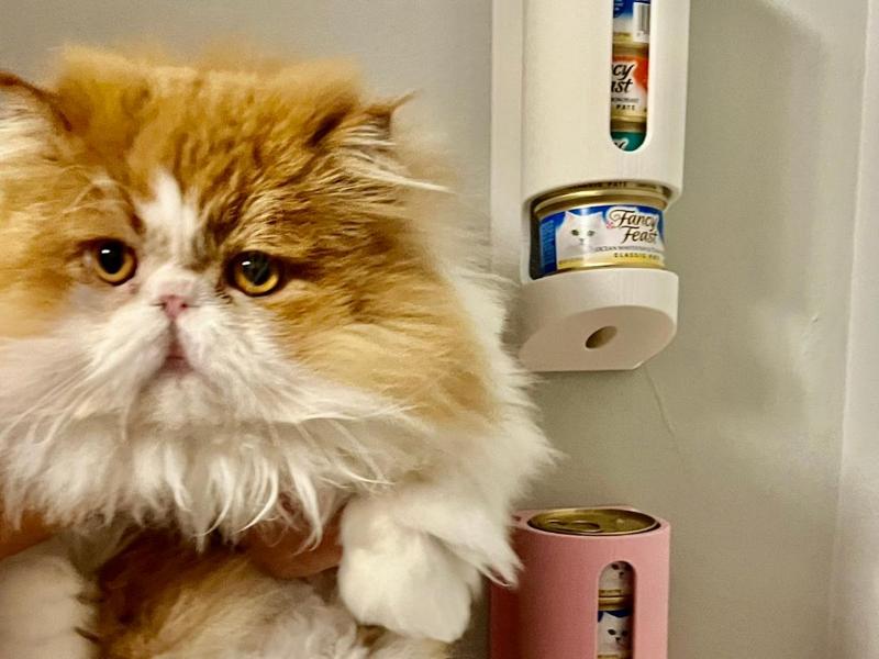 Cat Food Can Dispenser - 3oz & 5.5oz - Wall Mount