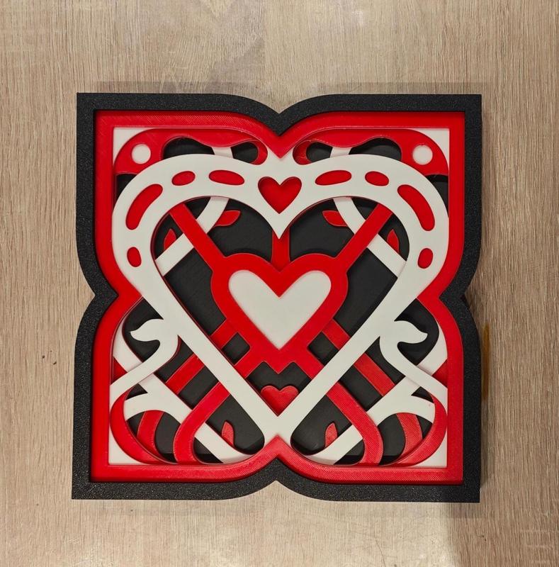 Heart Mandala 3D Shadow Box / Herz Mandala 3D Schattenbox 