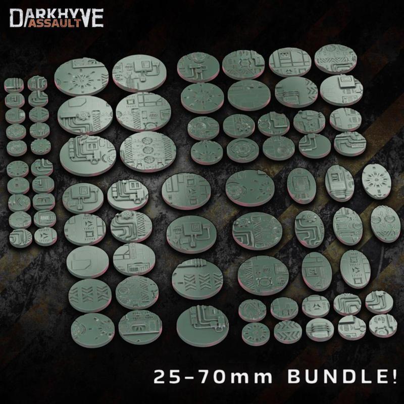 DarkHyve Assault Sci-fi Bases 25-70mm BUNDLE