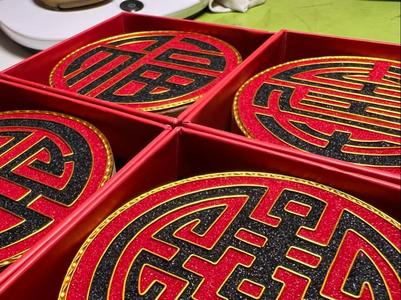 Cloisonné Enamel—Fu (Happiness)