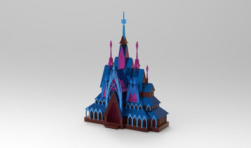 ARENDELLE FROZEN CHRISTMAS  CASTLE   STL