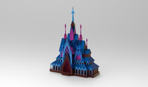 ARENDELLE FROZEN CHRISTMAS  CASTLE   STL