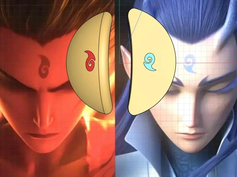 Nezha - Divination/Beigua Divination Toy - Demon Orb and Spirit Pearl - Multicolor Print