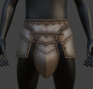 Knight Cod Piece Plates