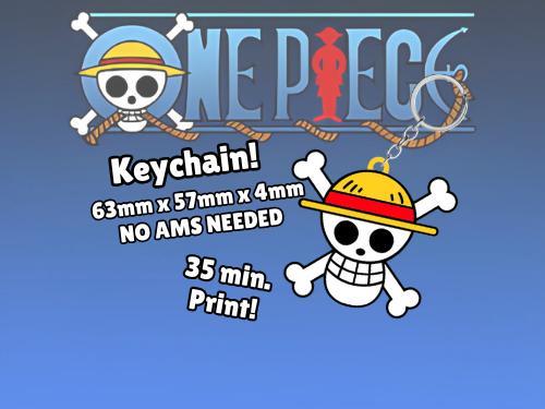 One Piece - Skull Keychain