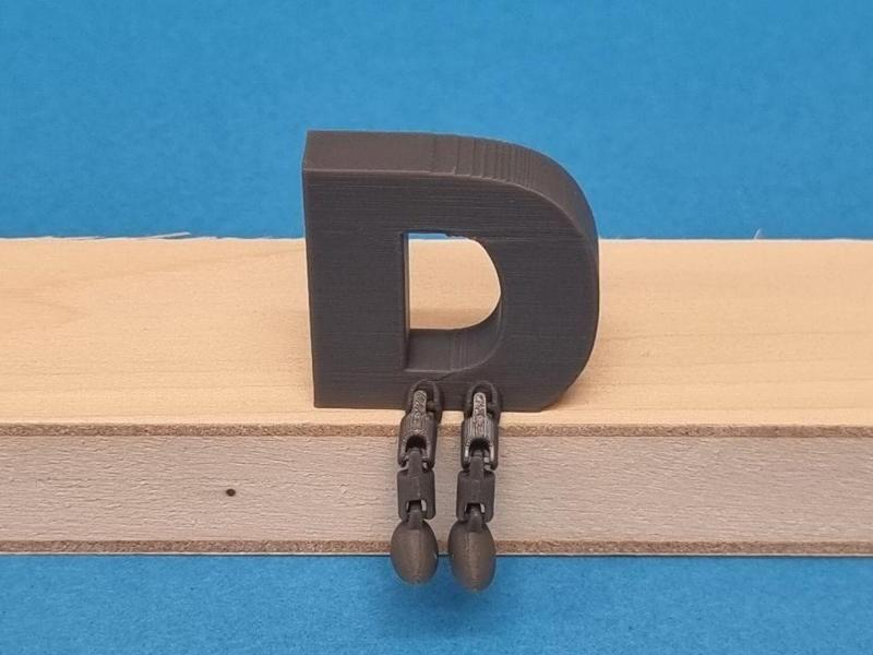 Articulated Leg Letter D