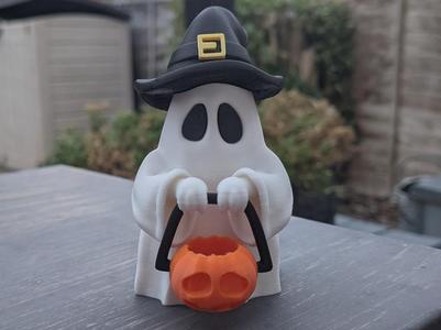 Cute Halloween Trick or Treating Ghost