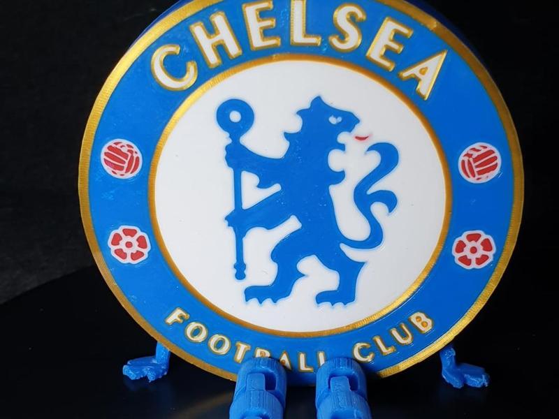 Chelsea FC shield with flexi legs