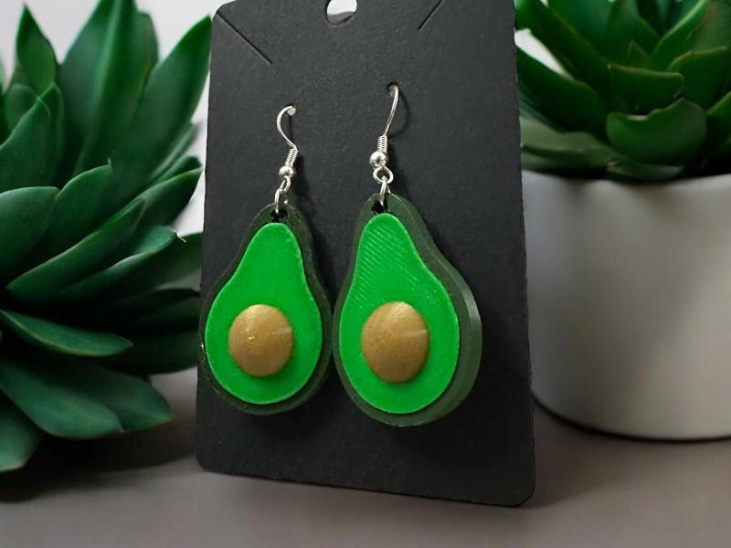 Avocado Earrings - 2 Sizes