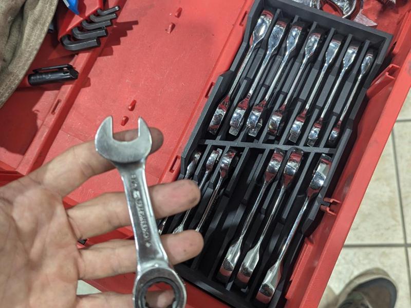 Stubby Wrench Organizer (fits in packout)