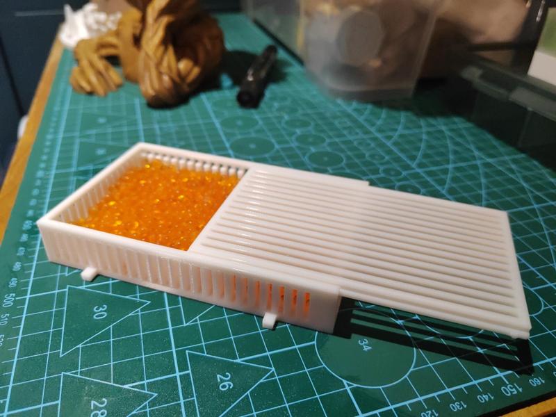 Rewindable Dry Box Filament Rack + Thermometer Slot + Desiccant Box (A1mini Optimized Version)