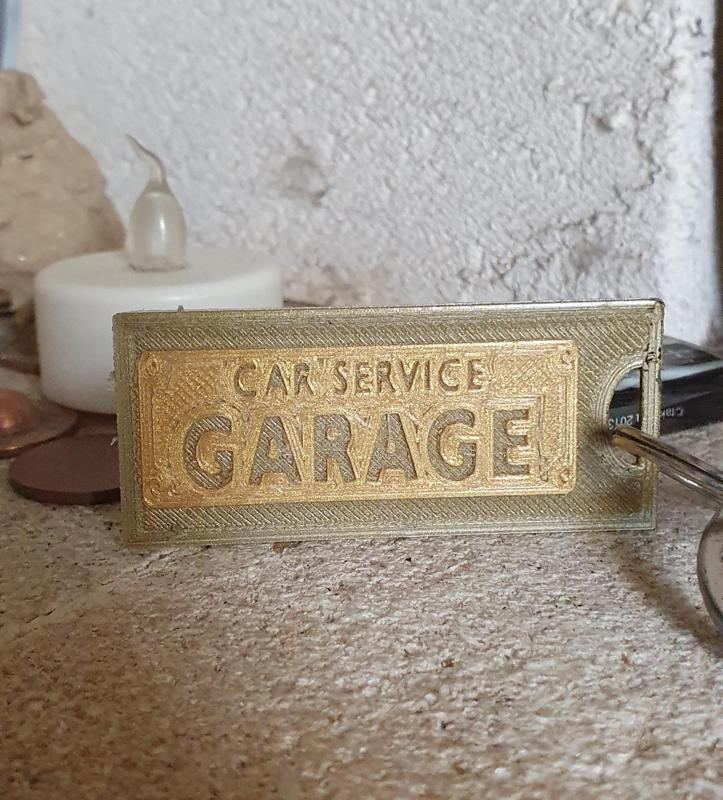 car service garage key ring