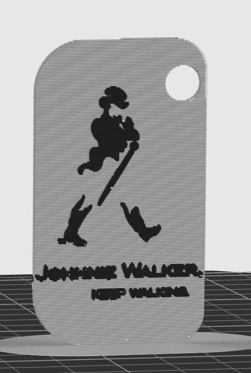 Key ring johnnie walker