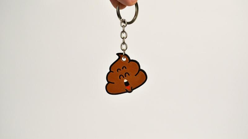 Dr Slump Poop Keychain