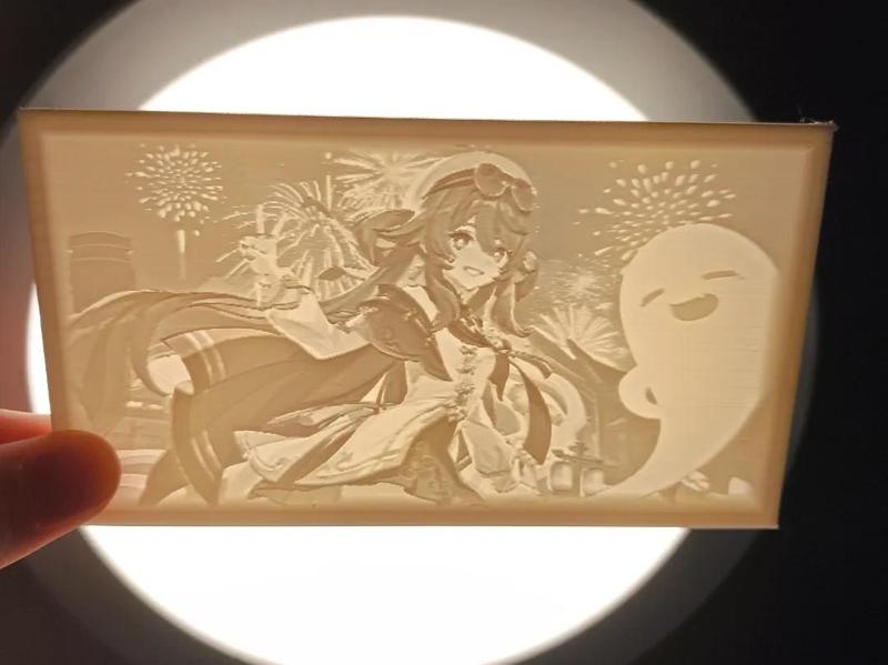 Genshin Impact Hu Tao New Outfit Lithophane
