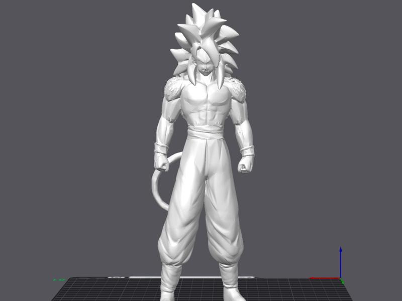 Goku Super Saiyan 4 From GT 3D Model