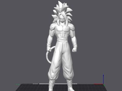 Goku Super Saiyan 4 From GT 3D Model