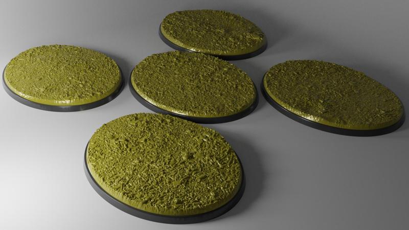 5x 120x92 mm base with crumbled runins ground