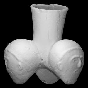 Human Head Effigy Bottle