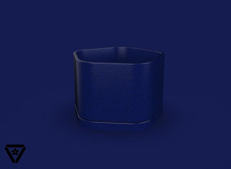 130. Random Pentagon Bonsai Pot - V7 - Tomoyo (Inches)