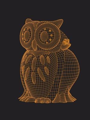 Owl-Shaped Pencil Holder