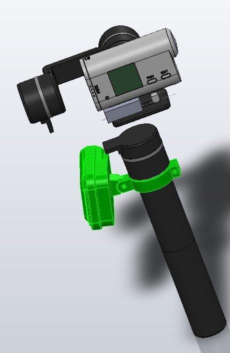 SONY Action Cam RM-LVR1 remote holder for FEIYUTECH G5GS