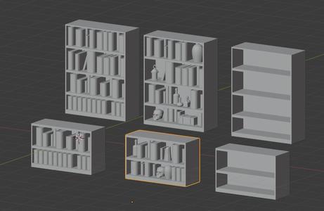 28mm scale Pulp Bookcases