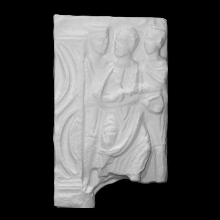 Right Corner of a Strigillated Sarcophagus