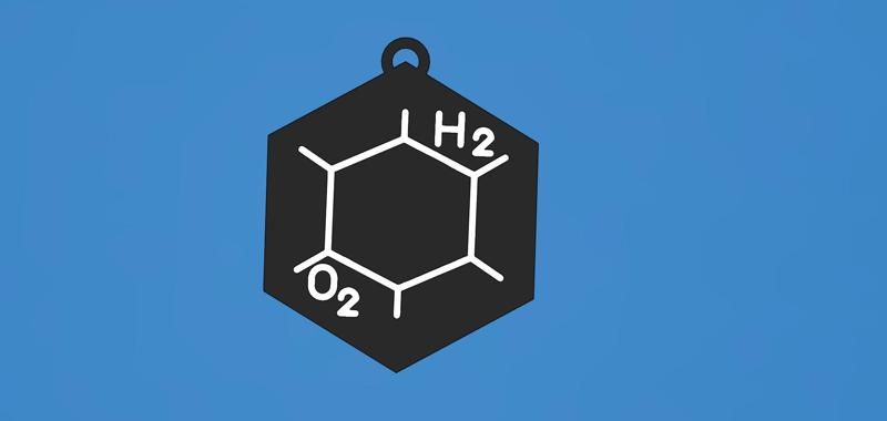 Key ring - chemical formula - medicine