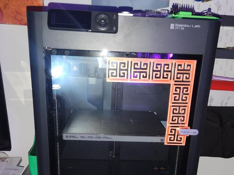 Greek Key Door Handle Accessory for P1S