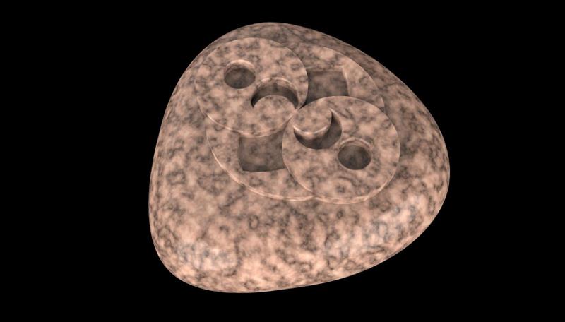 ROSWELL STONE - NEW MEXICO (KEY CHAIN)