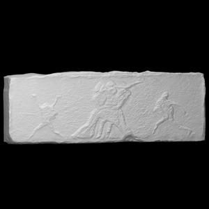 Relief with a representation of a scene from comedy