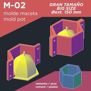 Mold for Cement or Gypsum Planter - 150 mm