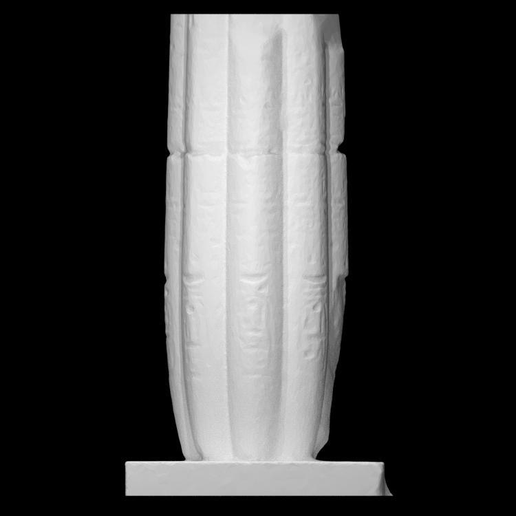 Grey Granite Papyrus-Column (lower section)