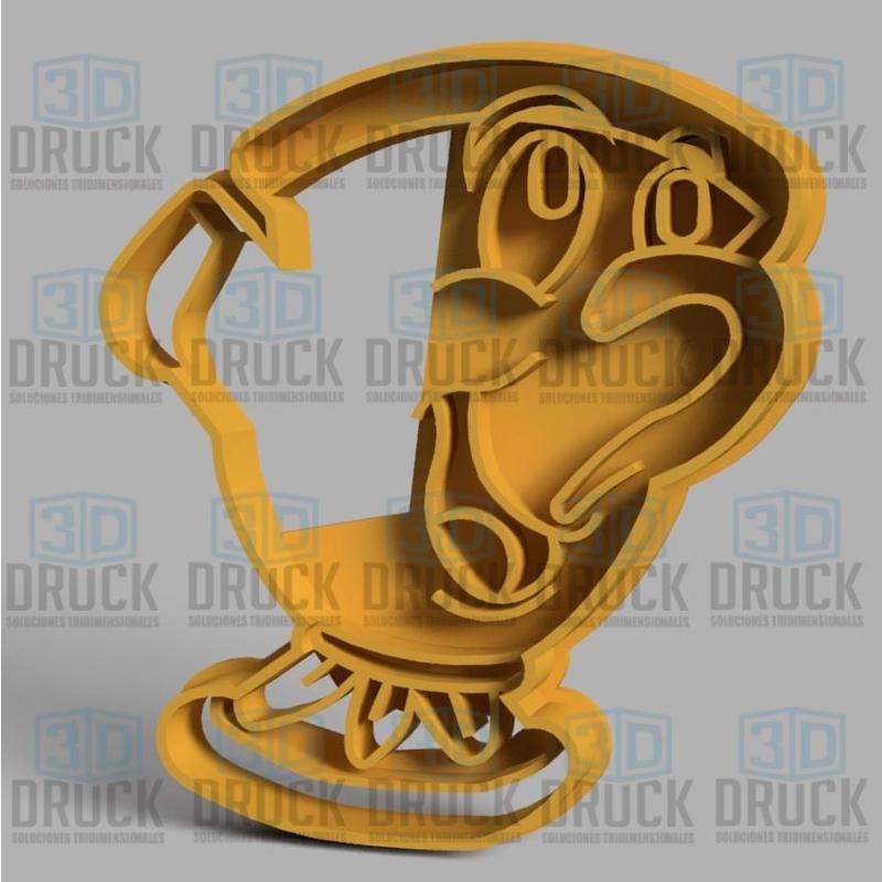 Cup Beauty and the Beast Cookie Cutter - Cup Beauty and the Beast Cookie Cutter