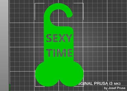 Sexy Time door hanger