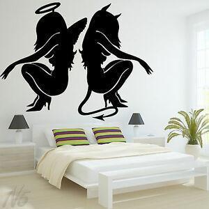 Angel and Devil Girl Wall Art Decoration