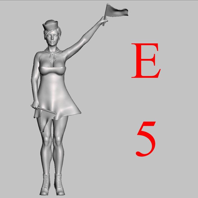 Alphabet. FlagWoman. Letter E