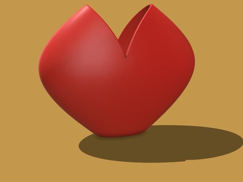 heart vase
