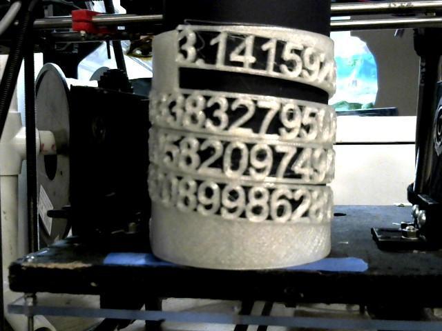 Tower of PI for a Rotary Print Bed
