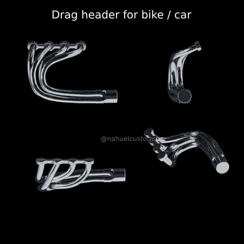 Drag header for bike / car