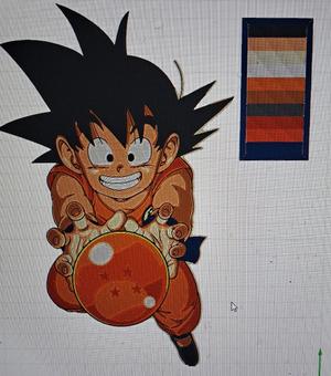 2D Goku Kid art