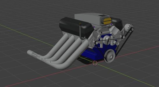 BOSS 302 engine for scale models