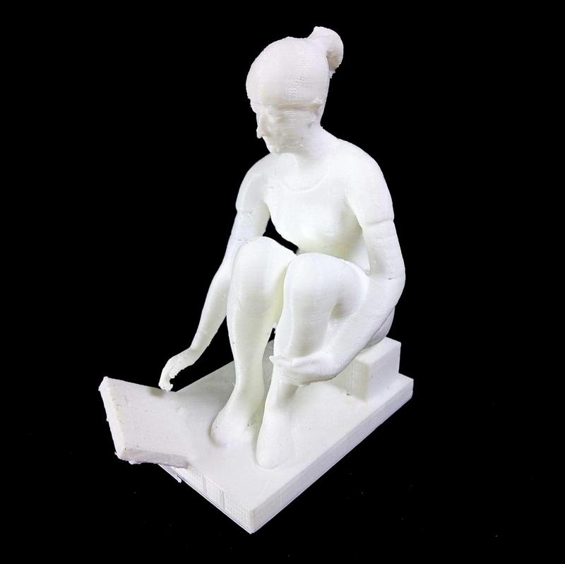 Crouching Girl at Zayachy Island, St Petersburg