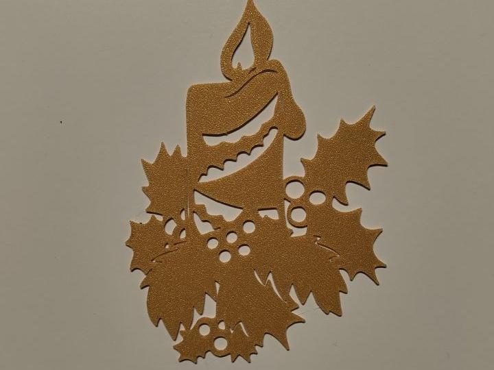 Christmas candle bauble