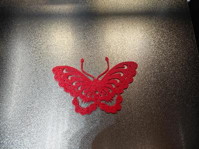 Window Lattice Paper-cut Butterfly